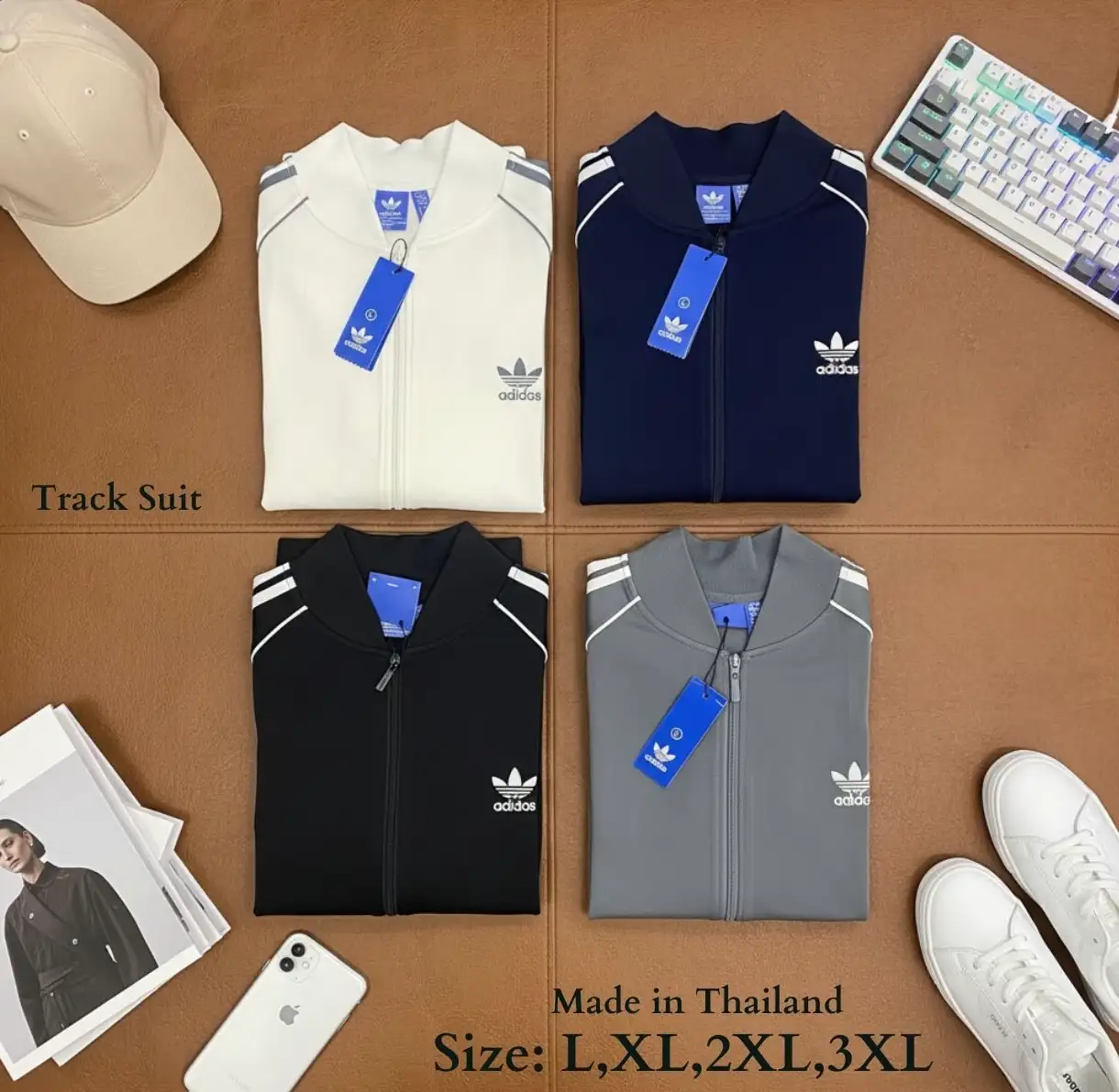 Track Suit  Jacket Adidas (လည်ဂတုံး) (ကြိုး)
